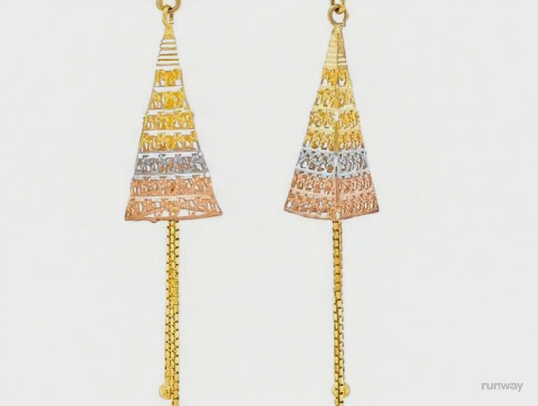 Lotus Dangler Earrings